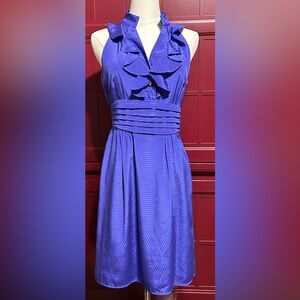 Source Unknown Vibrant  Ruffled Midi Dress